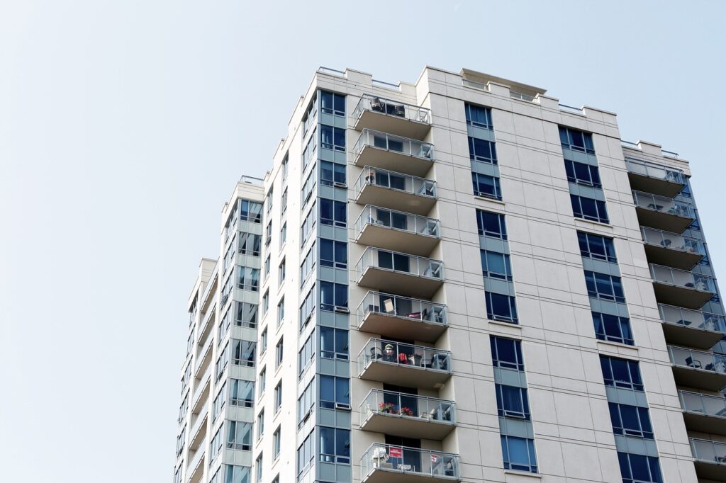 View of a condominium building