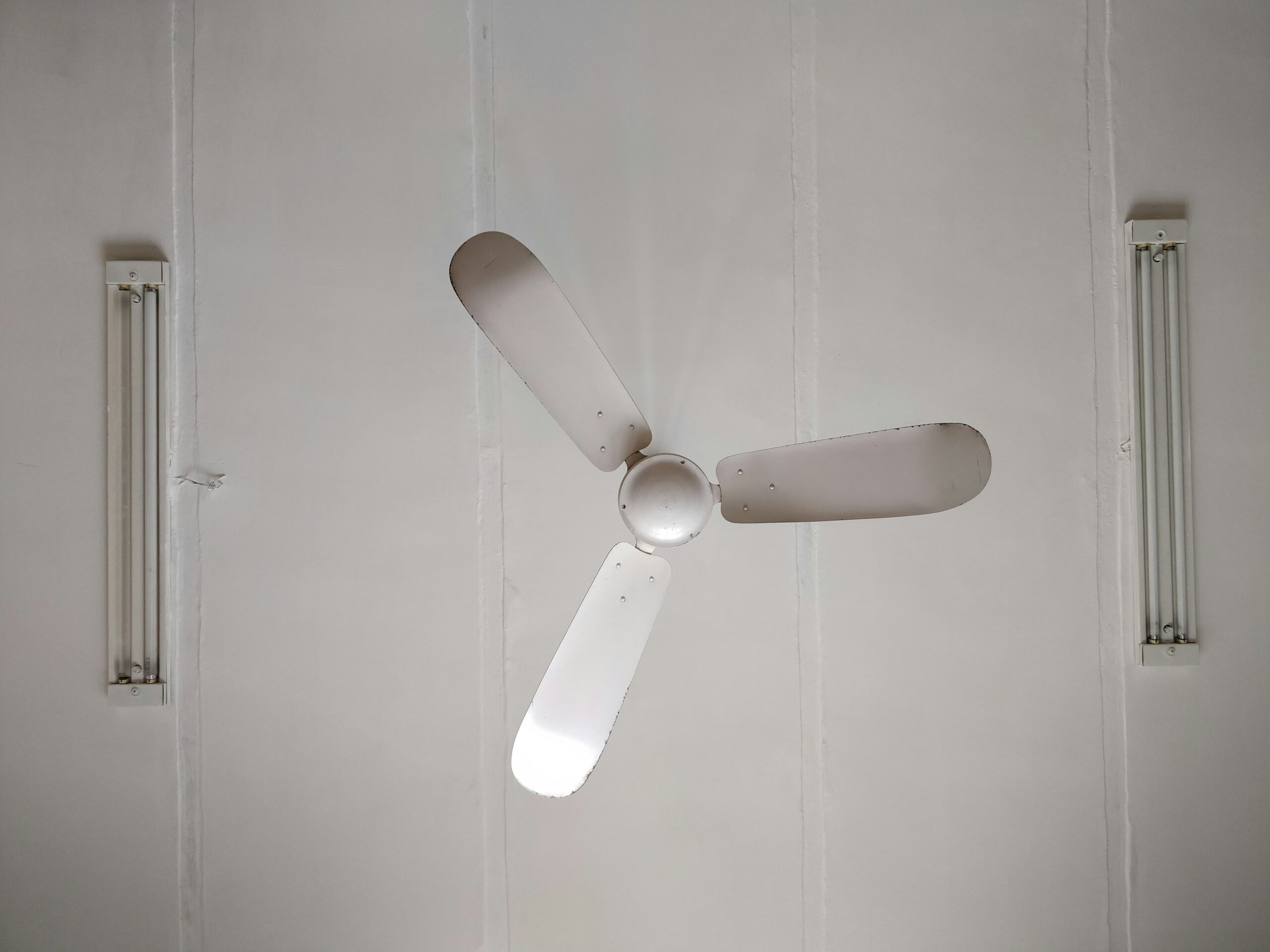 Ceiling fan in an industrial setting
