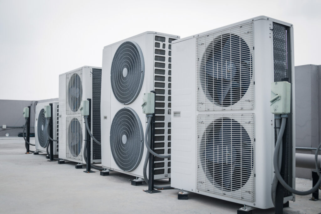Commercial rooftop hvac heat pumps