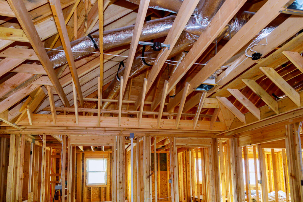 HVAC installation in new build home